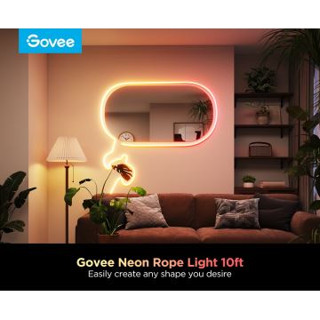 Govee - Neon 2 MATTER сгъваема LED лента 3m RGBIC Wi-Fi IP67