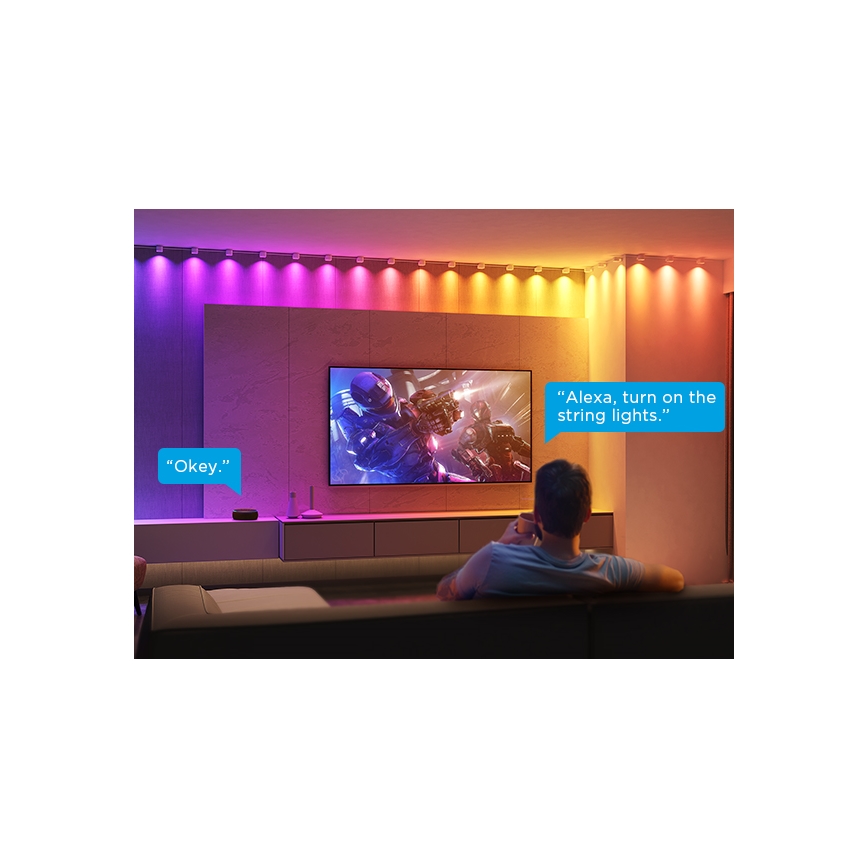 Govee - RGBIC LED String Downlights 3m Wi-Fi