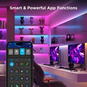 Govee - Wi-Fi RGBICW Smart PRO LED лента 10 м MATTER - изключително издръжлив