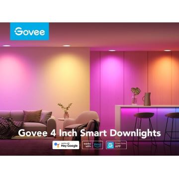 Govee - К-кт 2x LED RGBWW Лампа за вграждане LED/11W/230V Smart 2700-6500K