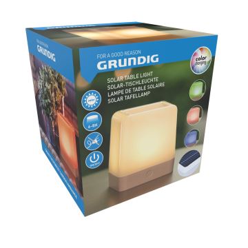 Grundig - LED RGB Соларна лампа LED/3,7V