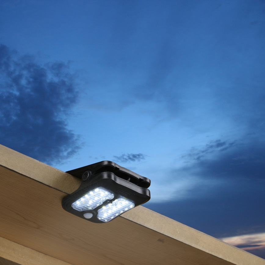 Grundig - LED Соларна лампа със сензор CLIP-ON LED/4W/3,7V IP44