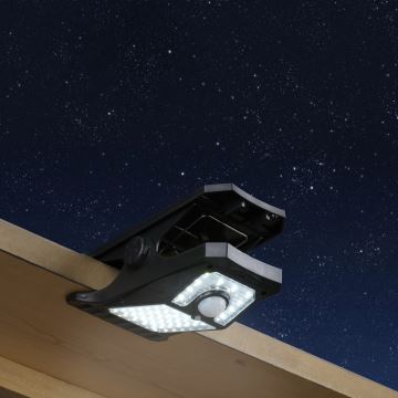 Grundig - LED Соларна лампа със сензор CLIP-ON LED/9W/3,7V IP44