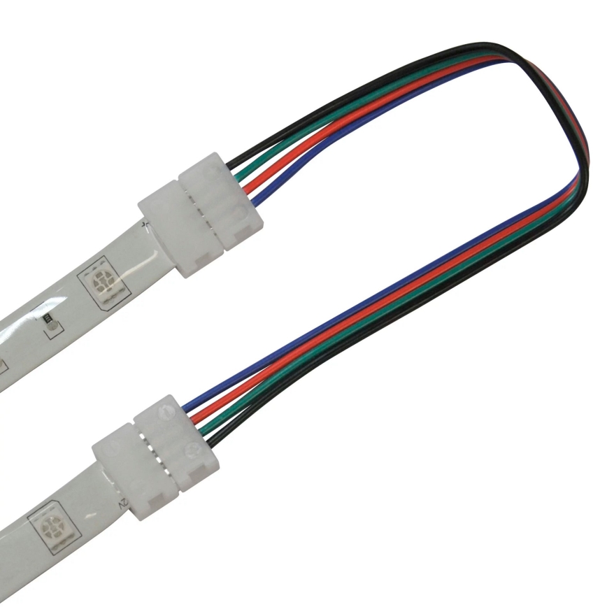 Гъвкав бифациален connector за RGB LED ленти 4pin 10 мм