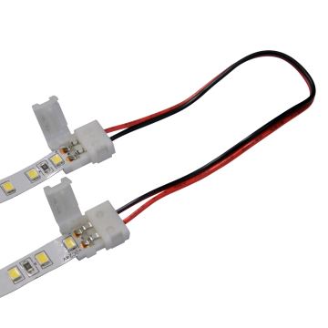Гъвкав бифациален ъглов connector за 2-pin LED ленти 8 мм