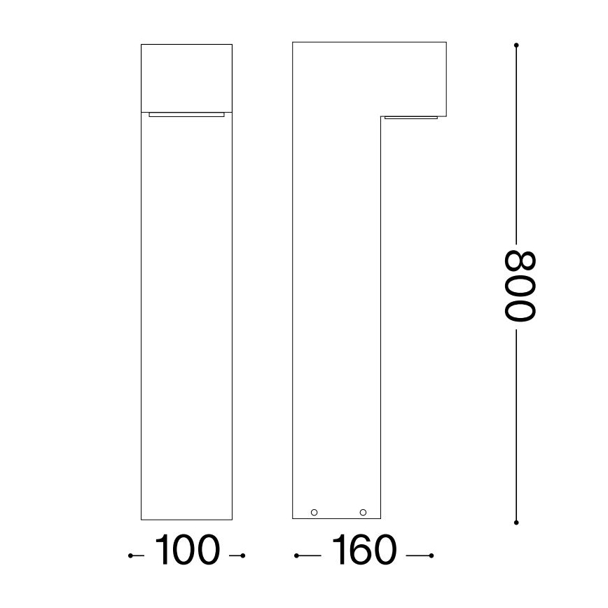 Ideal Lux - Екстериорна лампа SIRIO 2xG9/15W/230V IP44 антрацит