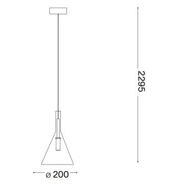 Ideal Lux - LED Пендел EMPIRE 1xG9/3W/230V