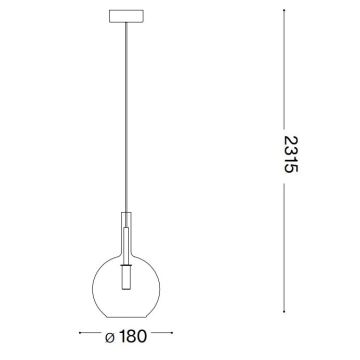 Ideal Lux - LED Пендел EMPIRE 1xG9/3W/230V