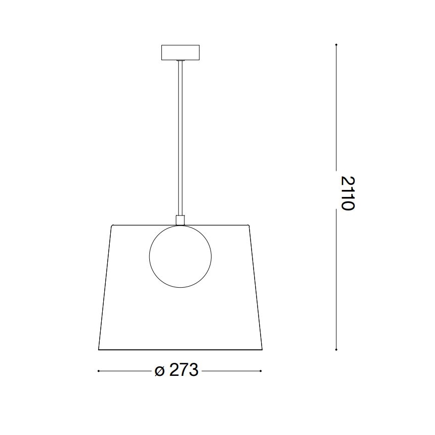Ideal Lux - LED Пендел FADE 1xG9/3W/230V сив