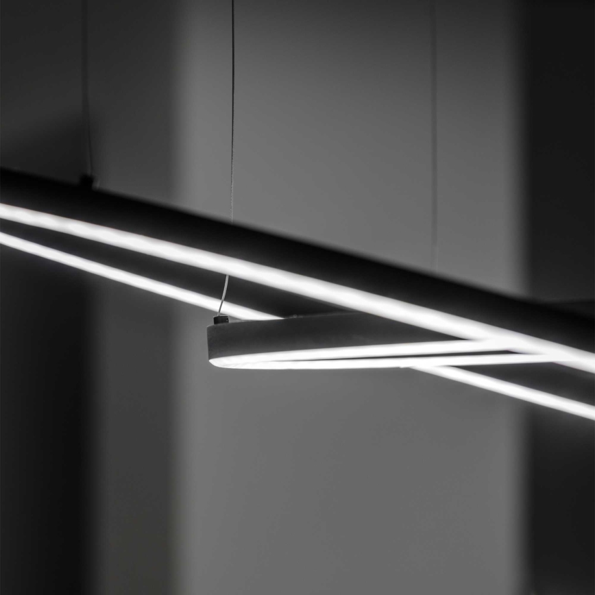Ideal Lux - LED Пендел ORACLE LED/89W/230V Ø 150 см черен