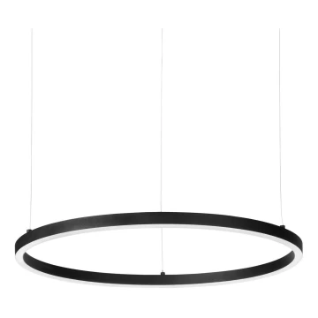 Ideal Lux - LED Пендел ORACLE SLIM LED/43W/230V Ø 90 cm черен