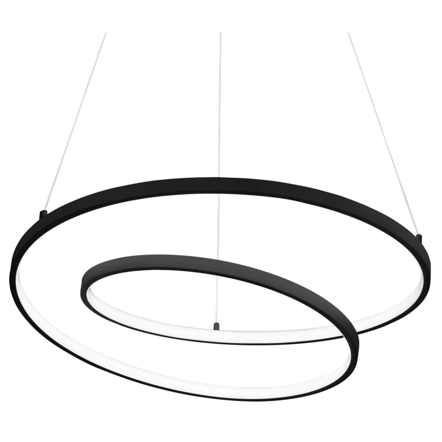 Ideal Lux - LED Пендел OZ LED/55W/230V Ø 80 см черен