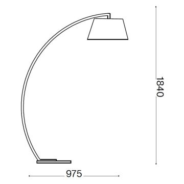 Ideal Lux - Стояща лампа 1xE27/60W/230V
