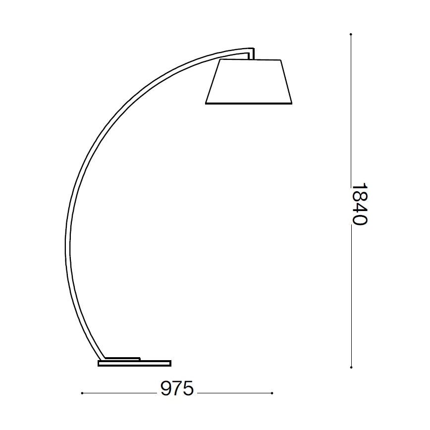 Ideal Lux - Стояща лампа 1xE27/60W/230V