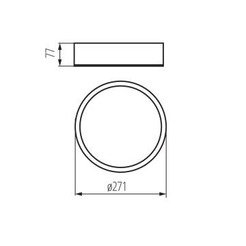 Плафон JASMIN 1xE27/20W/230V бор ø 27,5 см венге