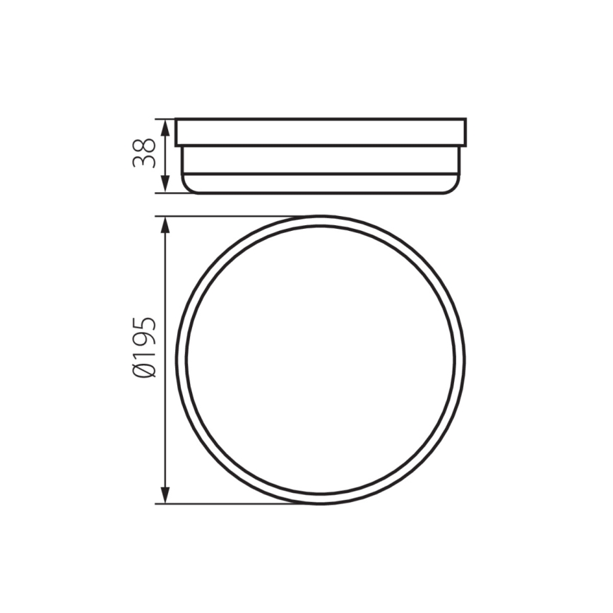 LED Плафон за баня TOLU LED/18W/230V 4000K IP54 бял