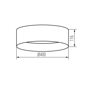 LED Плафониера RIFA LED/17,5W/230V 4000K бял