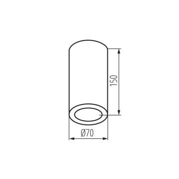 Спот за баня AQILO 1xE14/10W/230V IP65 антрацит