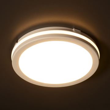 Екстериорна LED лампа за таван BENO ECO LED/12W/230V 3000/4000/6500K Ø 20 см IP65 бял