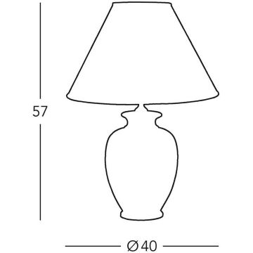 Kolarz 0014.74.6 - Настолна лампа TLAVORIO 1xE27/100W/230V
