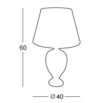 Kolarz 0094.70 - Настолна лампа DAMASCO 1xE27/100W/230V
