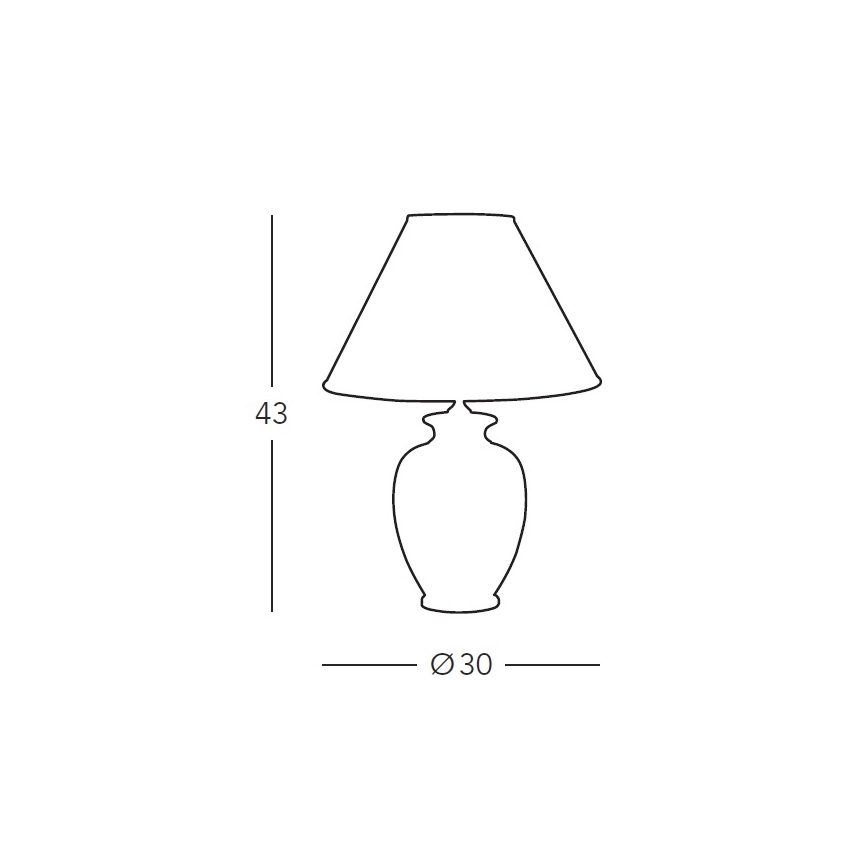 Kolarz 731.70W.100 - Настолна лампа NONNA 1xE27/100W/230V бял