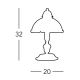 Kolarz 731.73.21 - Настолна лампа NONNA 1xE14/60W/230V зелен
