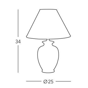 Kolarz A1354.71S - Настолна лампа GIARDINO 1xE27/60W/230V Ø 25 см