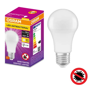 LED Антибактериална крушка A100 E27/13W/230V 2700K - Osram