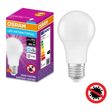 LED Антибактериална крушка A60 E27/8,5W/230V 6500K - Osram