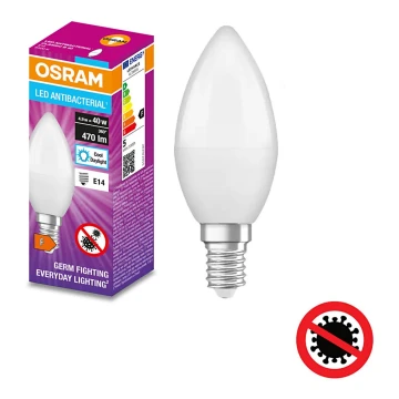 LED Антибактериална крушка B40 E14/4,9W/230V 6500K - Osram