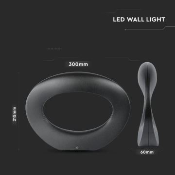 LED Аплик LED/9W/230V