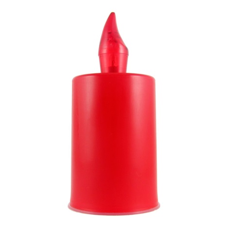 LED Candle LED/2xAA топло бяло 10,8 см червен