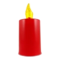 LED Candle LED/2xAA топло бяло 10,8 см червен