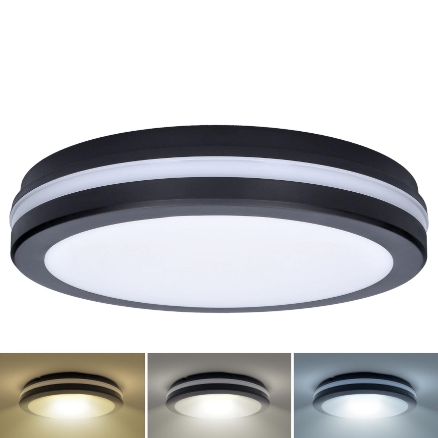 LED Димируем екстериорен таван лампа LED/18W/22W/26W/230V 3000/4000/6500K IP65 черен