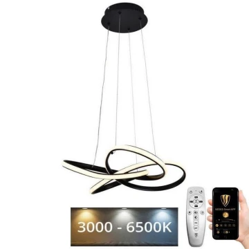 LED Димируем пендел LED/40W/230V 3000-6500K черен + дистанционно управление