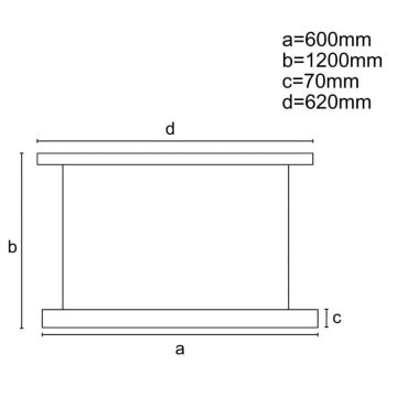 LED Димируем пендел LED/45W/230V 3000-6500K черен + дистанционно управление