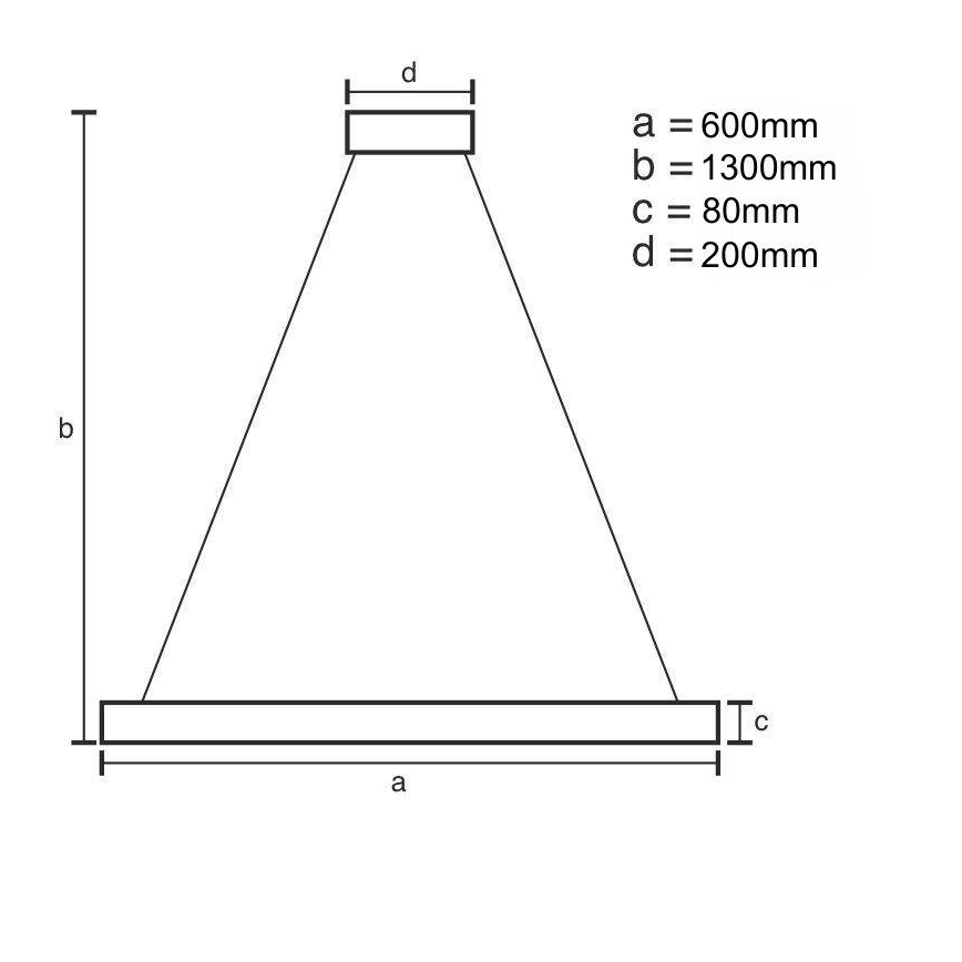 LED Димируем пендел LED/50W/230V 3000-6500K + дистанционно управление