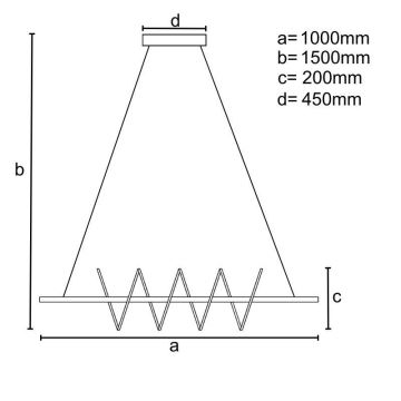 LED Димируем пендел LED/70W/230V 3000-6500K + дистанционно управление