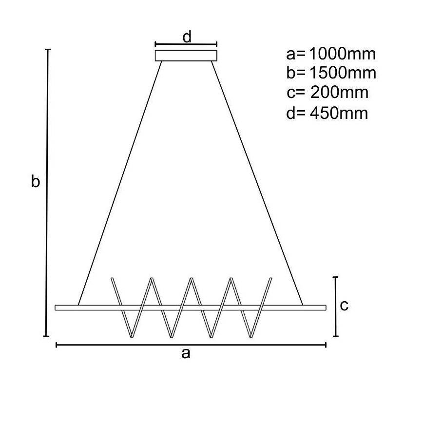 LED Димируем пендел LED/70W/230V 3000-6500K + дистанционно управление