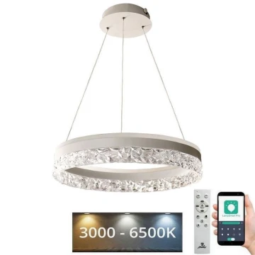 LED Димируем пендел LED/80W/230V 3000-6500K бял + дистанционно управление