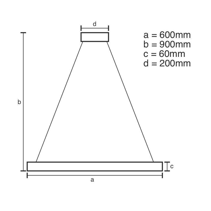 LED Димируем пендел LED/85W/230V 3000-6500K + дистанционно управление