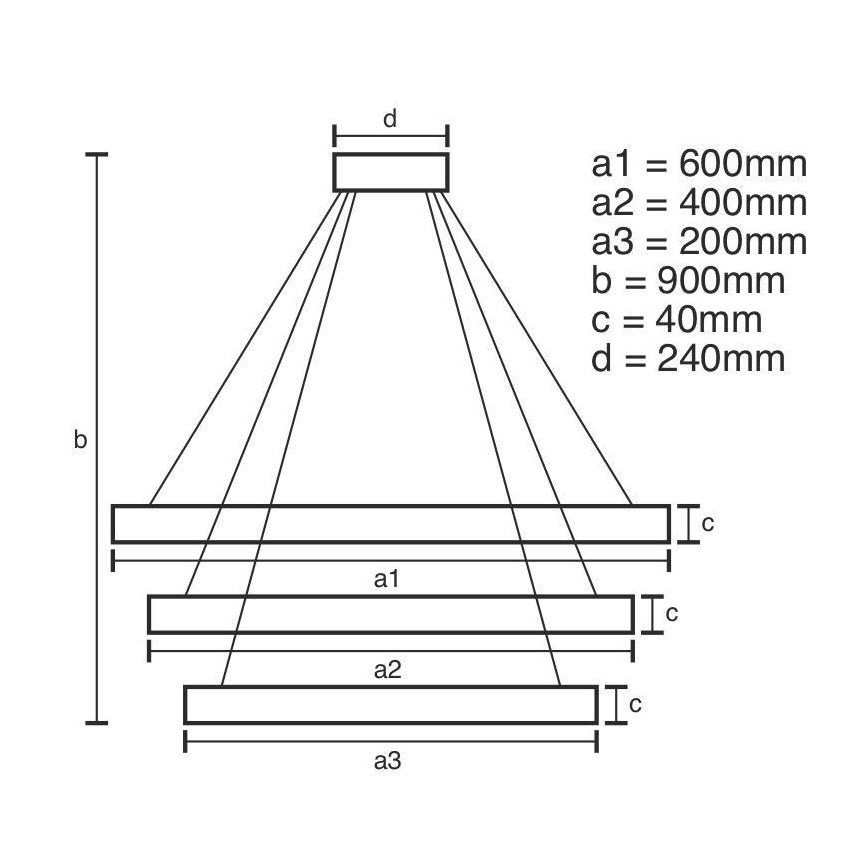 LED Димируем пендел LED/85W/230V 3000-6500K + дистанционно управление