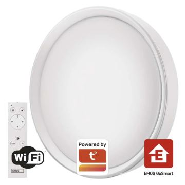 LED Димируем плафон GoSmart LED/30W/230V Ø 40 cm 2700-6500K Wi-Fi Tuya + дистанционно управление