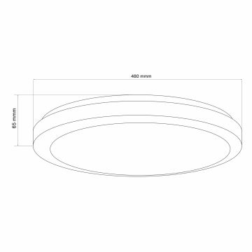 LED Димируем плафон за баня MARIAN LED/72W/230V 3000-6000K IP44 + дистанционно управление