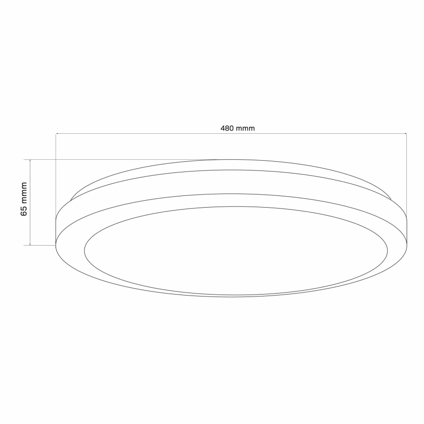 LED Димируем плафон за баня MARIAN LED/72W/230V 3000-6000K IP44 + дистанционно управление