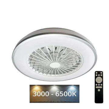 LED Димируем плафон с вентилатор OPAL LED/48W/230V 3000-6500K + дистанционно управление