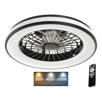 LED Димируем плафон с вентилатор PLAVE 48W/230V 3000/4000/6500K + дистанционно управление