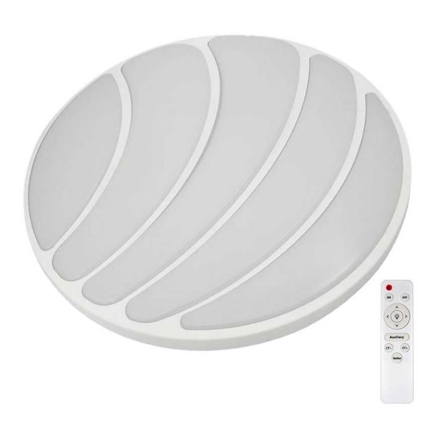 LED Димируем плафон SHELL WHITE LED/40W/230V + дистанционно