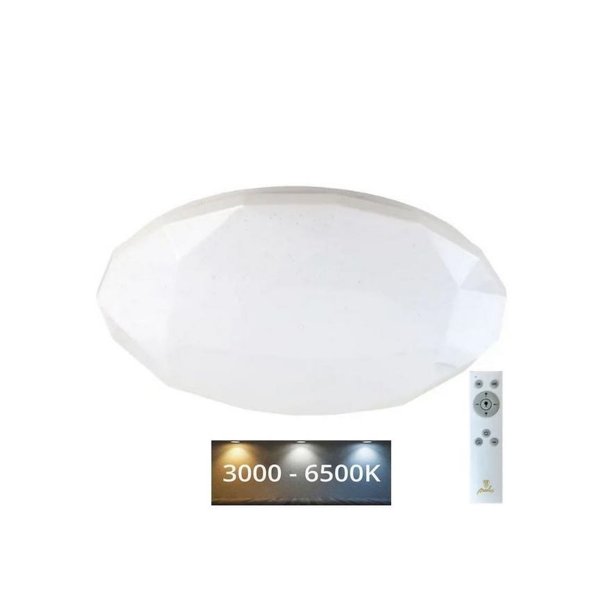 LED Димируем плафон STAR LED/60W/230V 3000-6500K + дистанционно управление